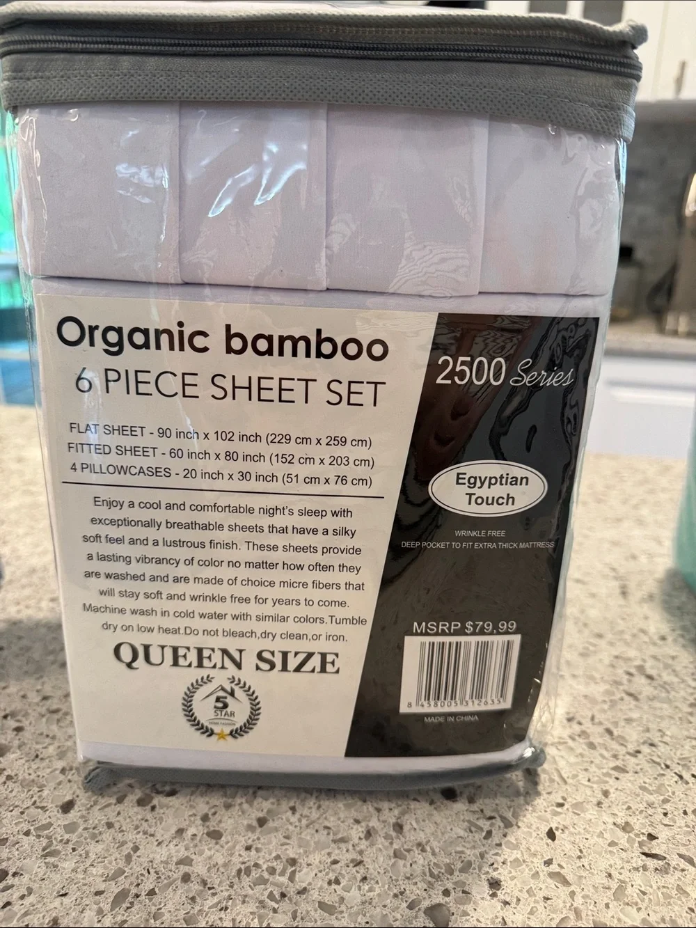 BAMBOO Ultra Plush White Queen 6-Piece Sheet Set